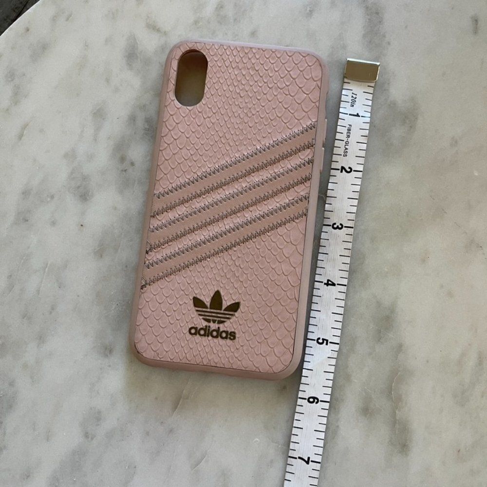 adidas "Samba Rose Snake Snap Case for Apple iPhone Xs/X - Pink - Picture 4 of 7